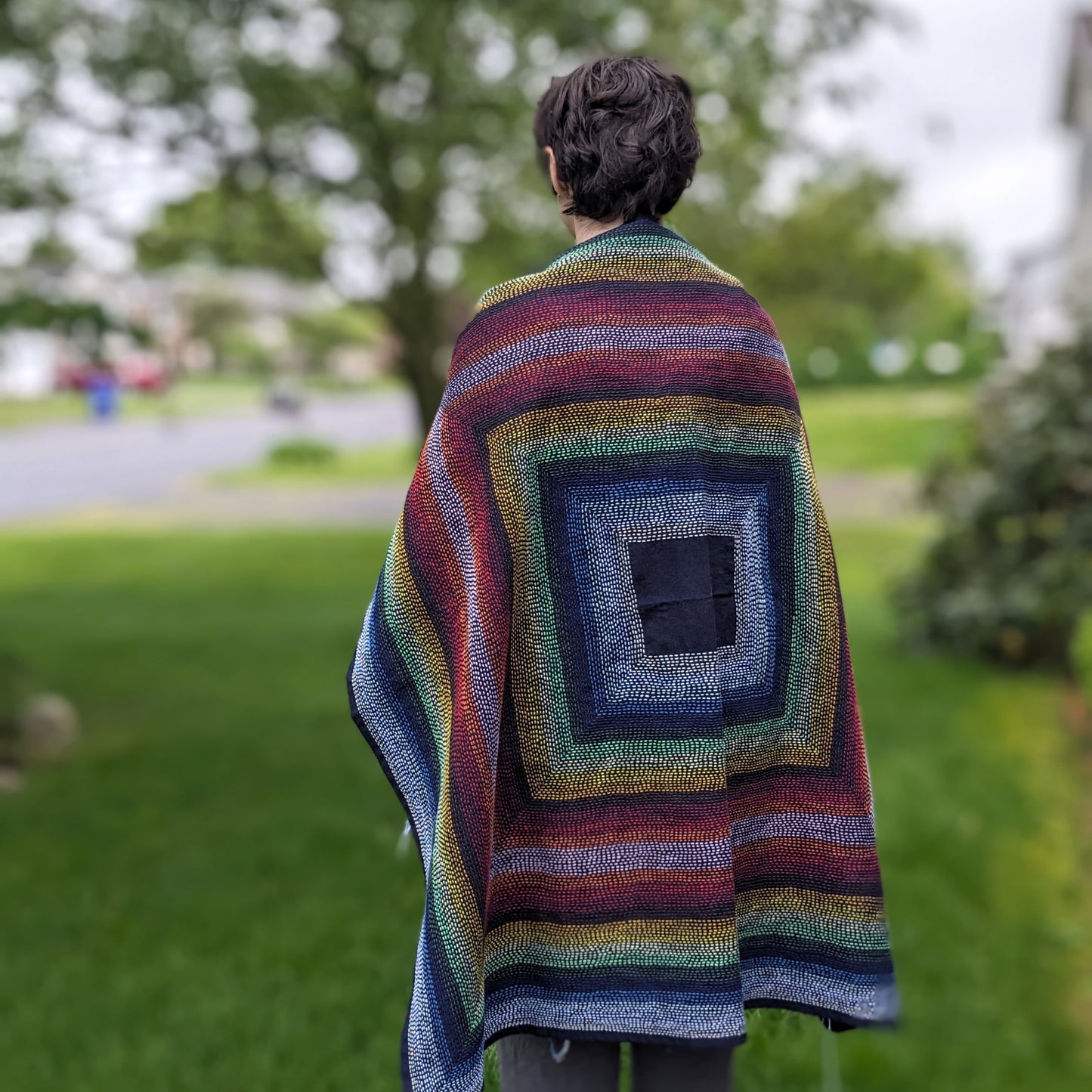 4 Lines (Shiawase) Sashiko Furoshiki | Double 15 Colors