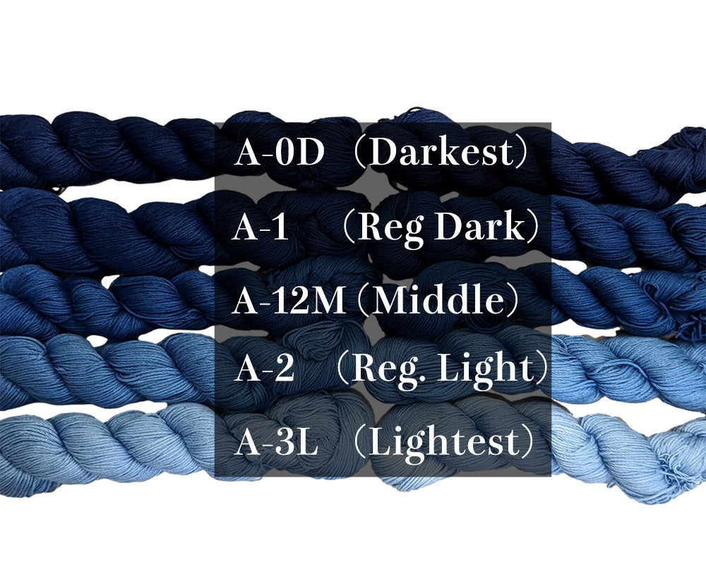 Indigo Dyed Sashiko thread | 5 Shades Batch