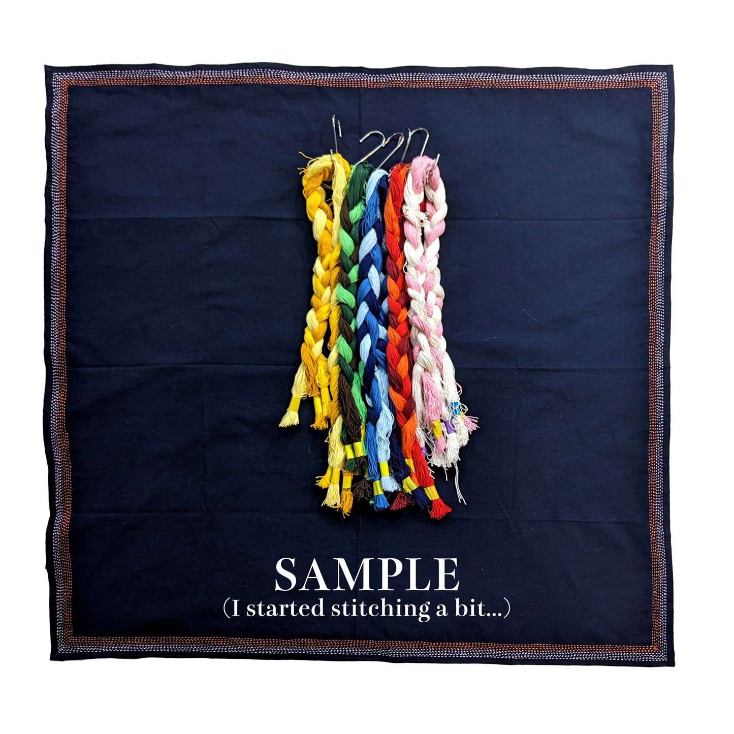 Indigo Fabric for Sashiko Furoshiki | DIY & Ready to Stitch