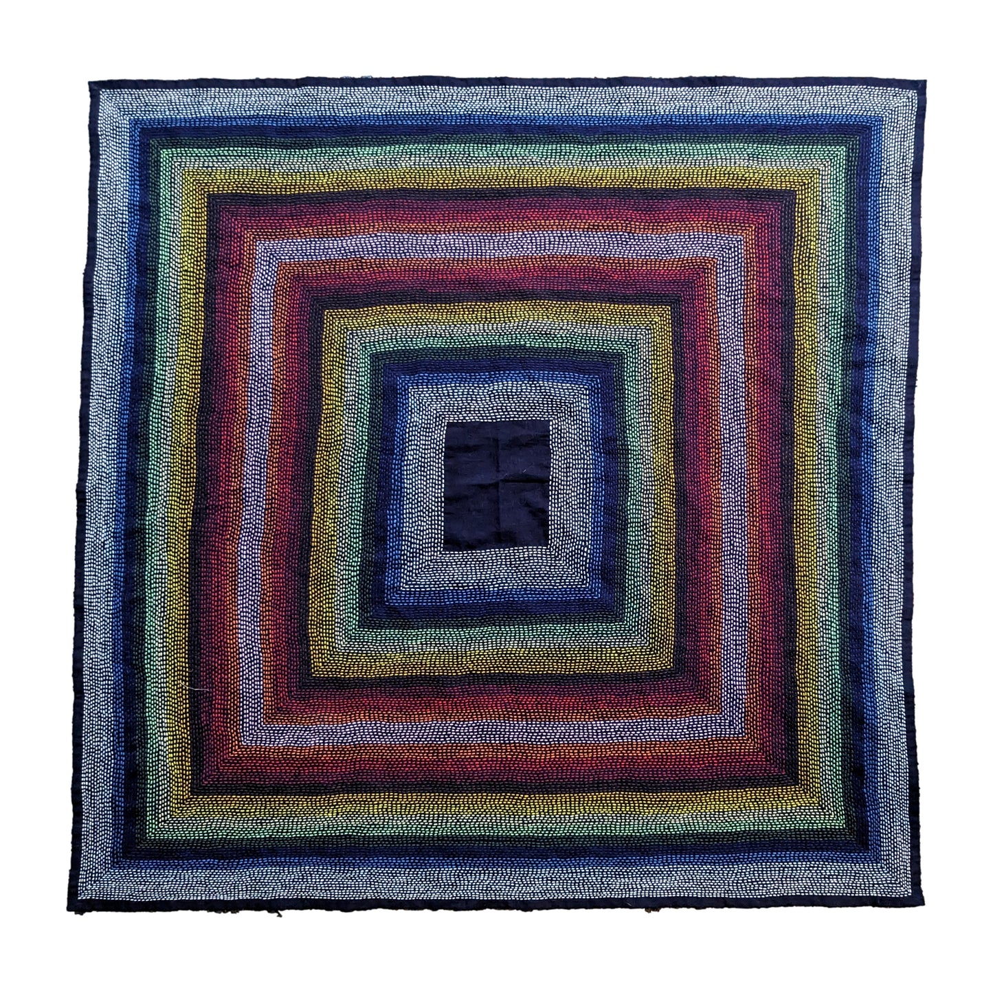 4 Lines (Shiawase) Sashiko Furoshiki | Double 15 Colors