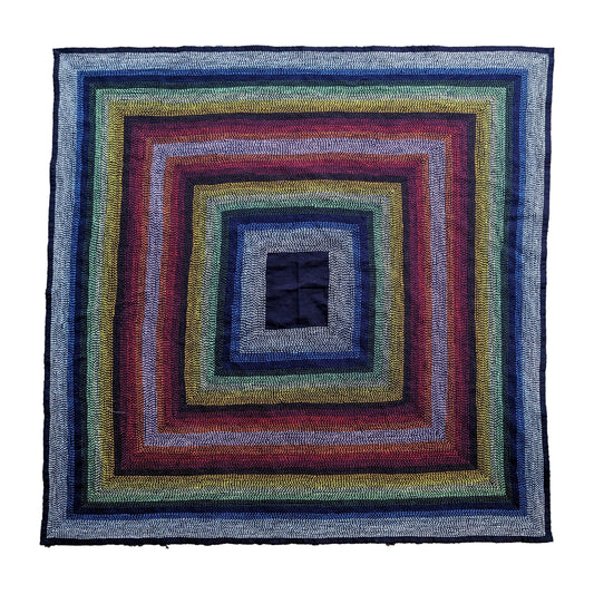 4 Lines (Shiawase) Sashiko Furoshiki | Double 15 Colors