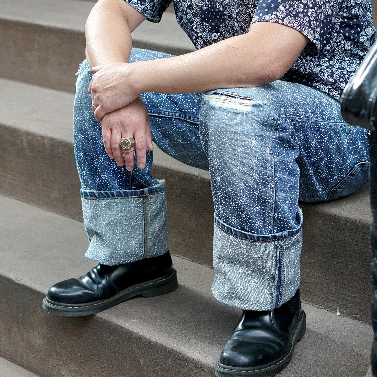 Sashiko Denim by Natsuki #001