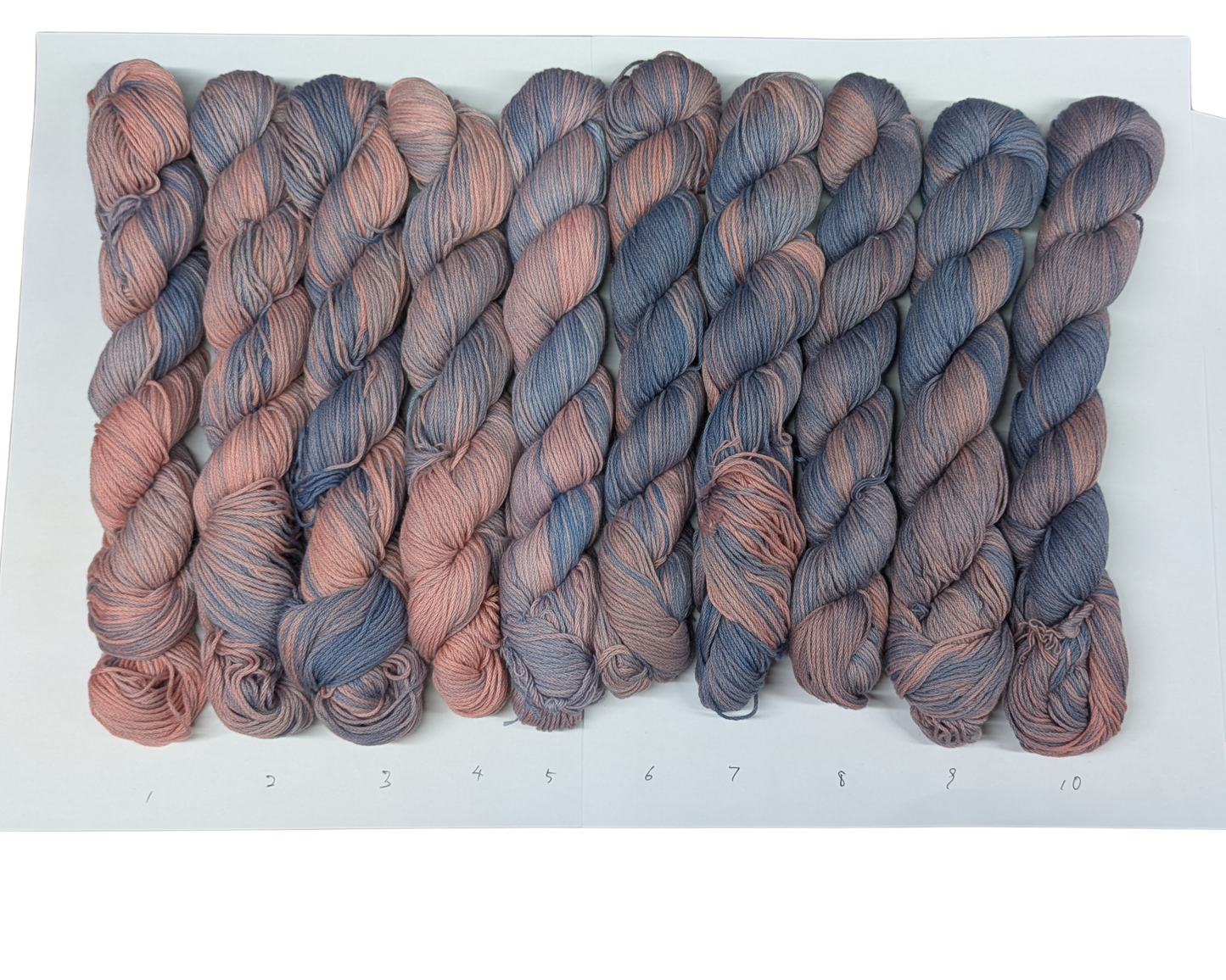Pink & Blue Variegated Sashiko Thread — Natural Indigo & Western Madder