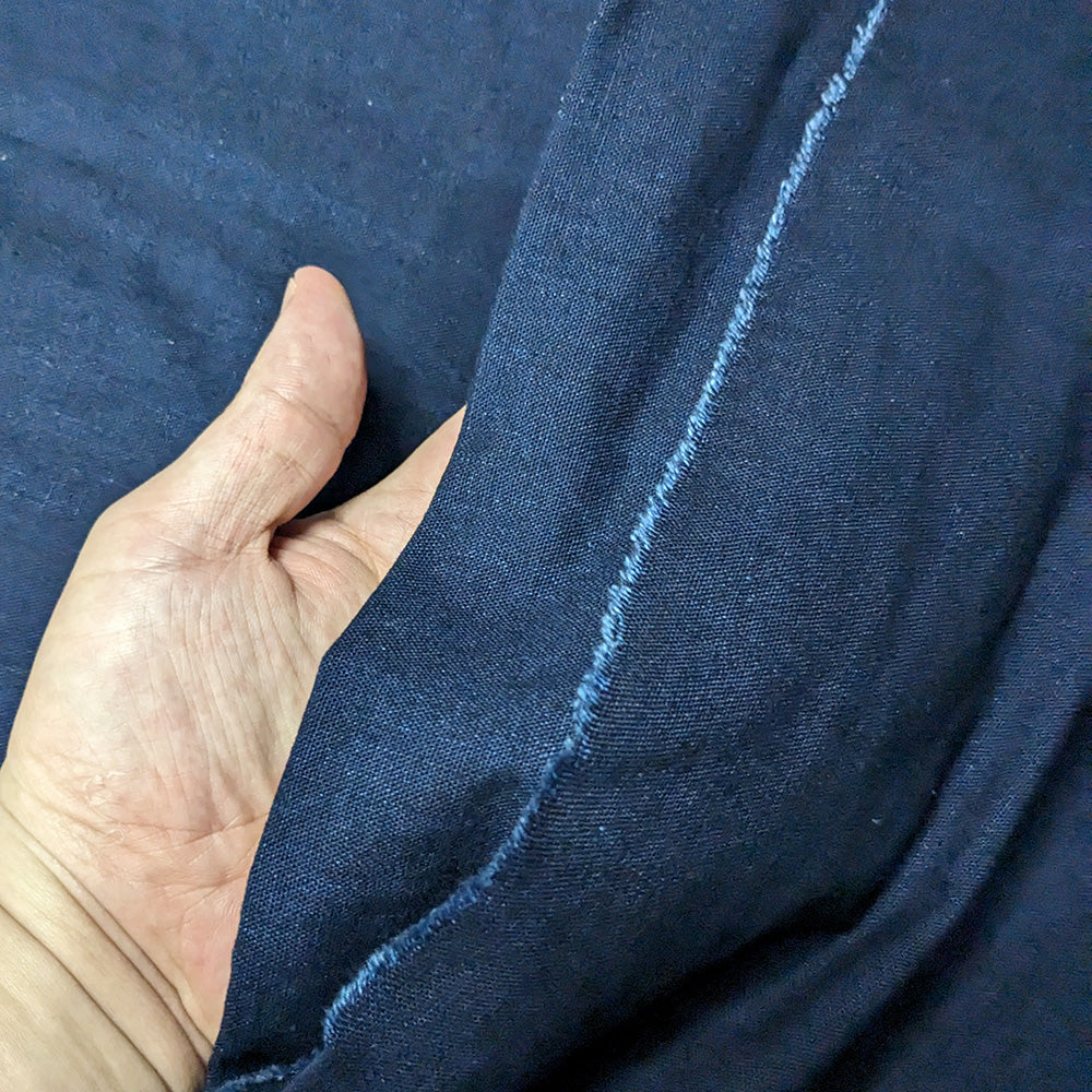 Indigo Dyed Cotton Fabric For Sashiko Per Yard | Sashi.Co