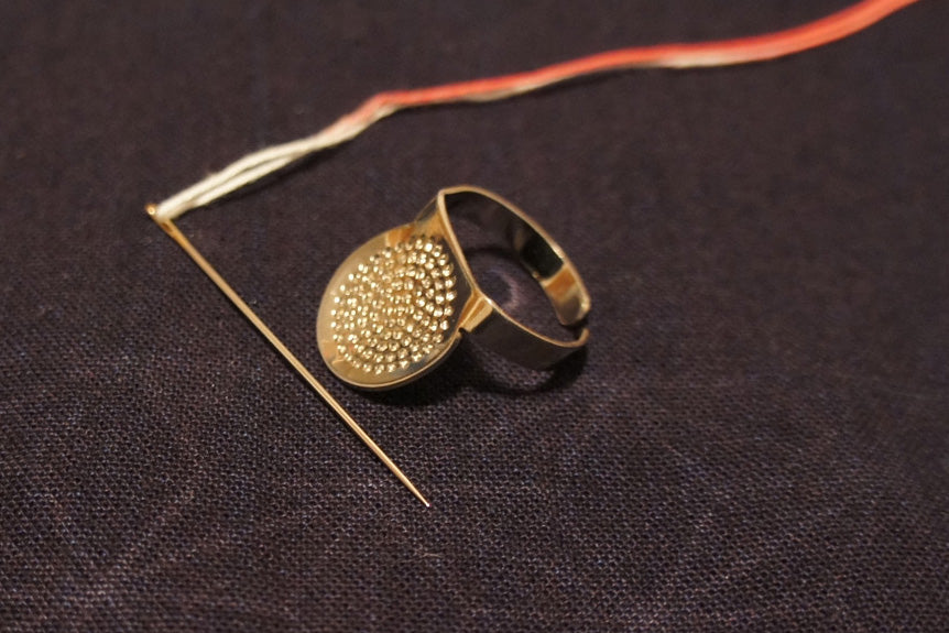 Sashiko Thimble & Sashiko Needles Set | Sashi.Co