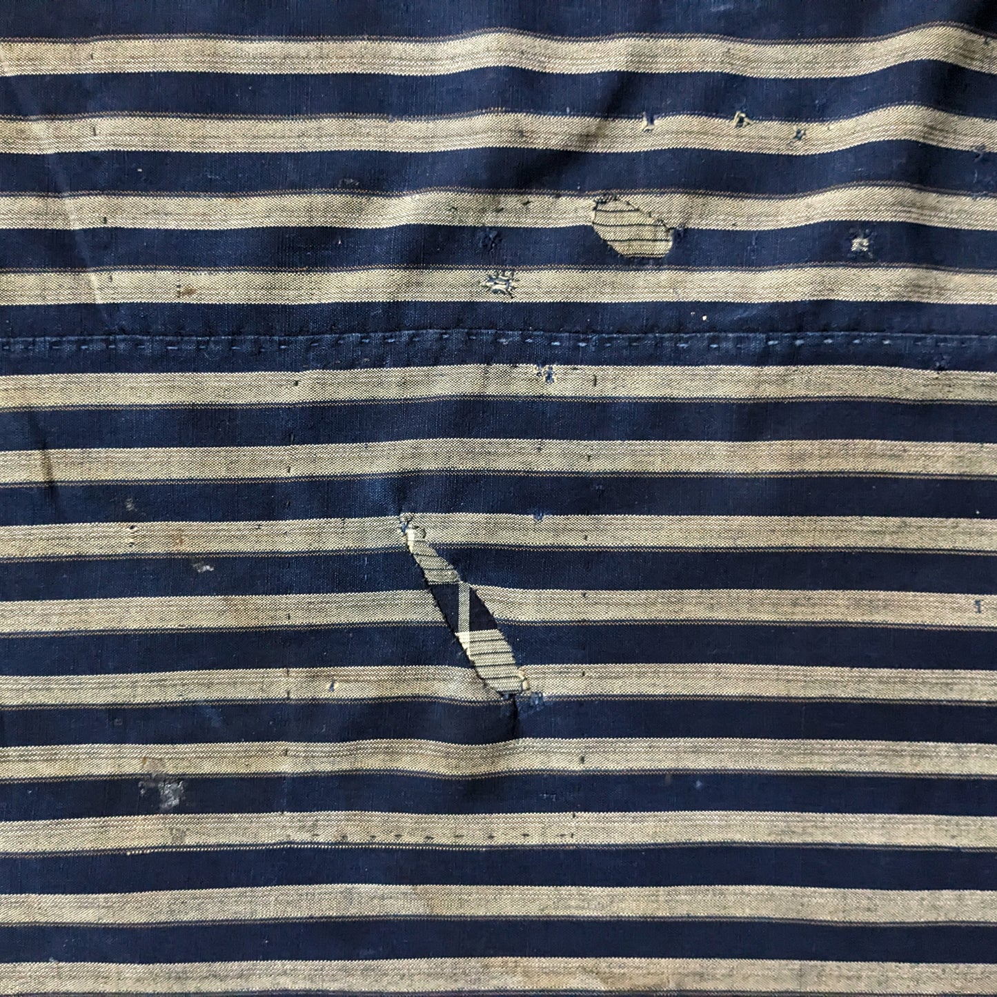 Vintage Japanese Furoshiki #0323 - To be Boro Fabric