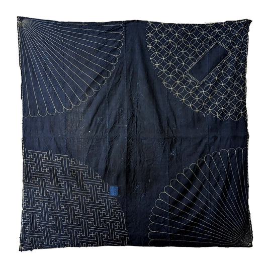 Vintage Japanese Furoshiki #0123 - To be Boro Fabric