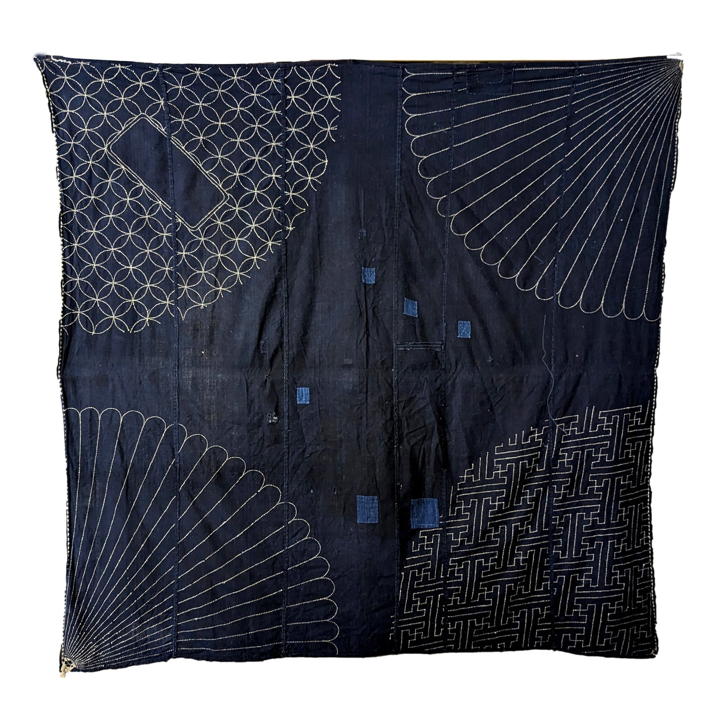 Vintage Japanese Furoshiki #0123 - To be Boro Fabric