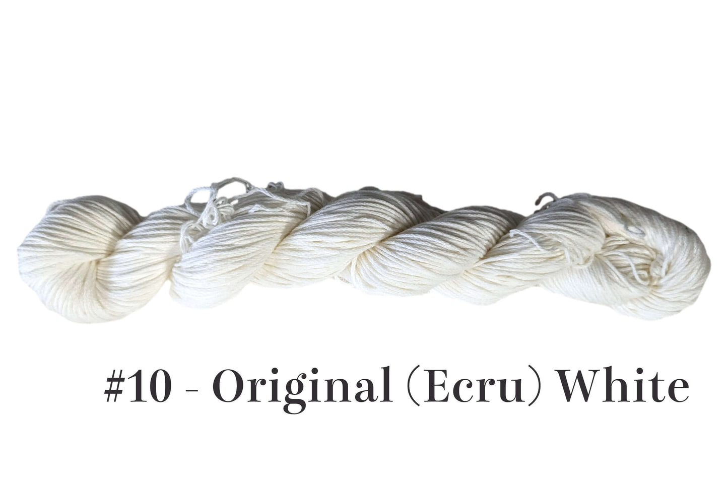 Ecru white traditional Sashiko thread made from 100% Egyptian cotton, about 145 meters per skein, ideal for Japanese Sashiko.