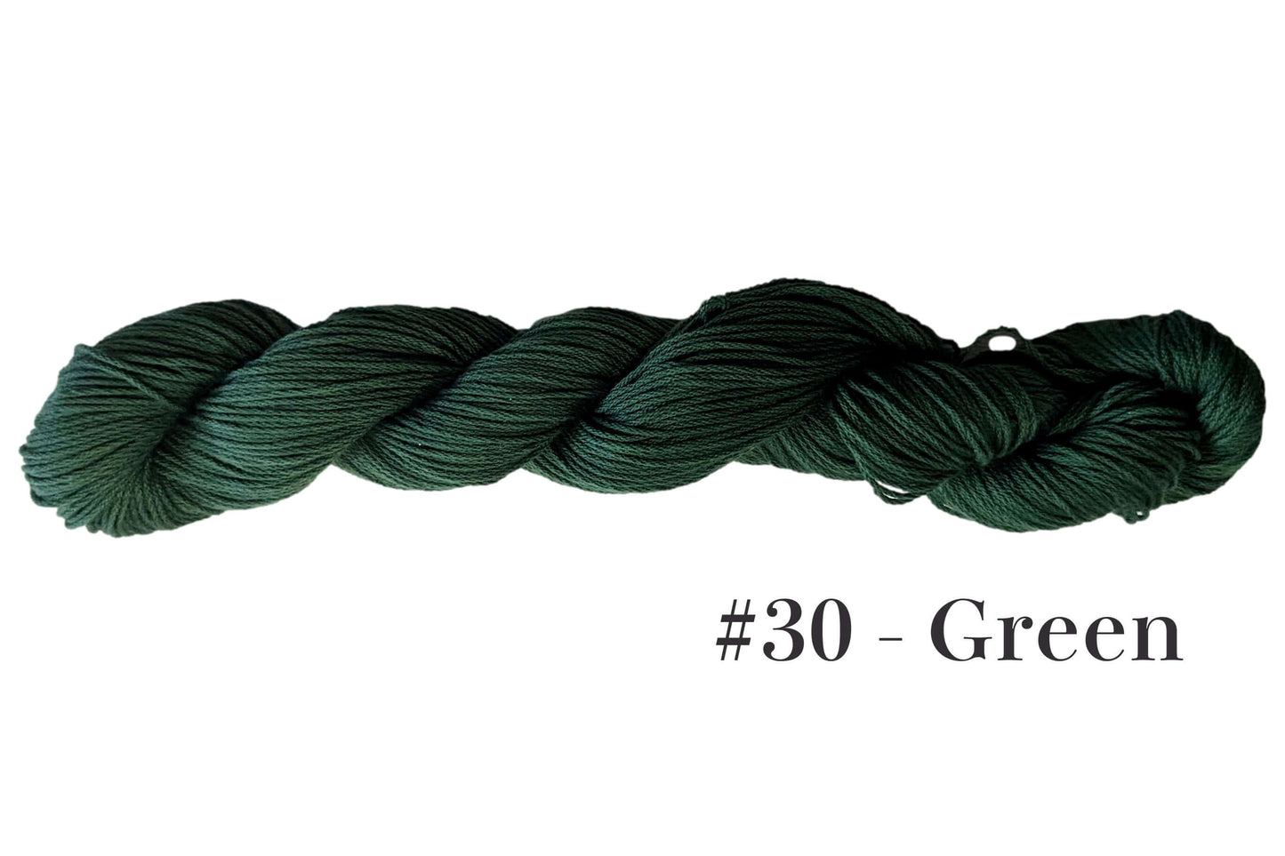Traditional Sashiko Thread Mono Color #30 Green Egyptian Cotton 145m Japan
