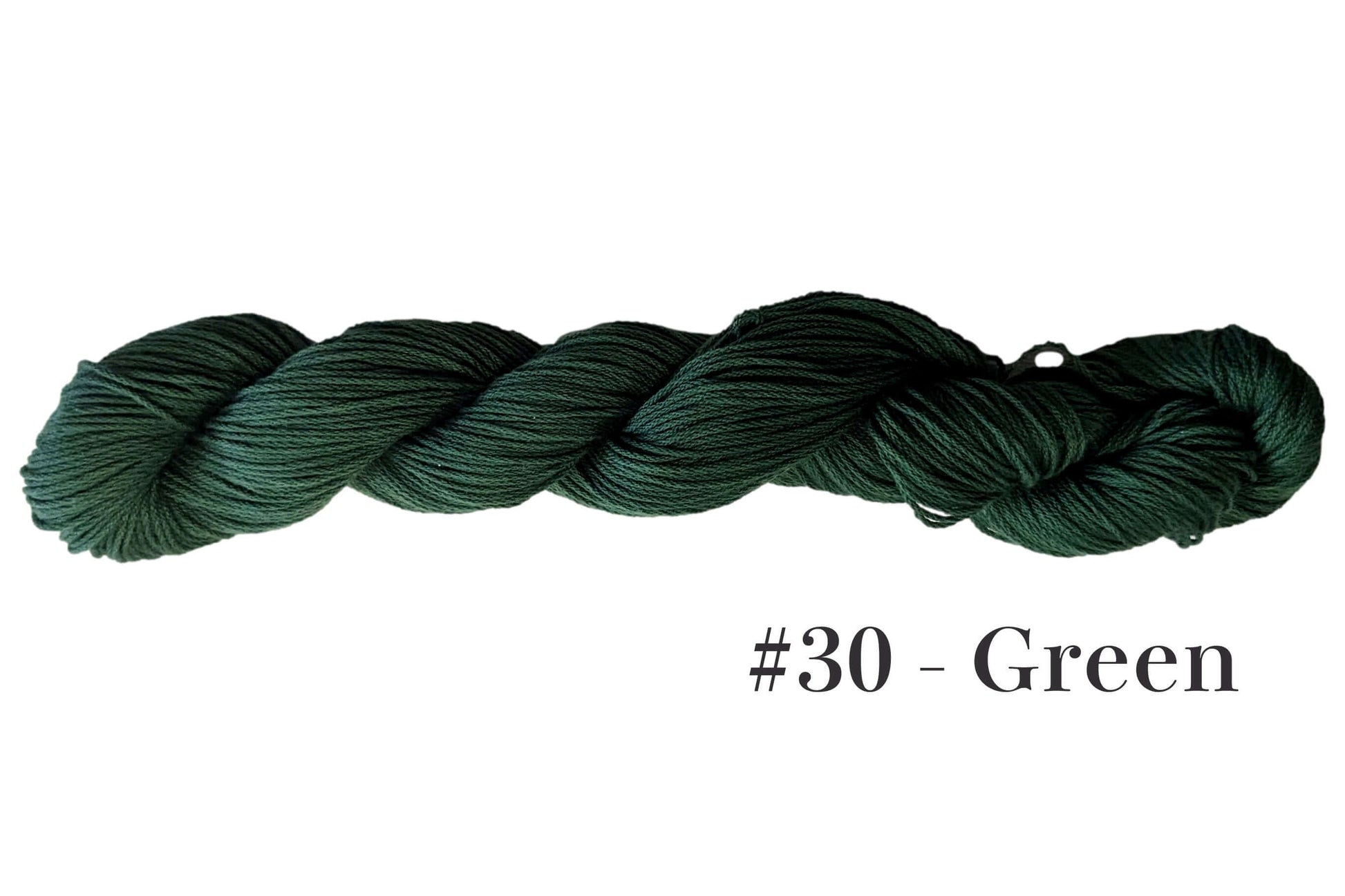 Traditional Sashiko Thread Mono Color #30 Green Egyptian Cotton 145m Japan