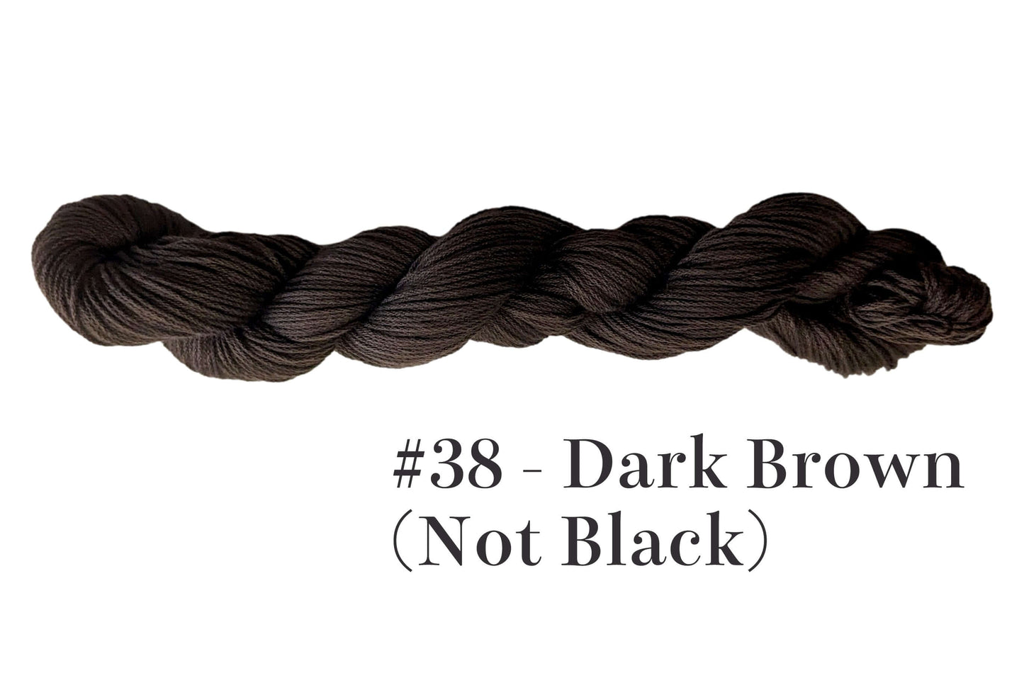 Dark Brown Traditional Sashiko Thread #38 - Egyptian Cotton