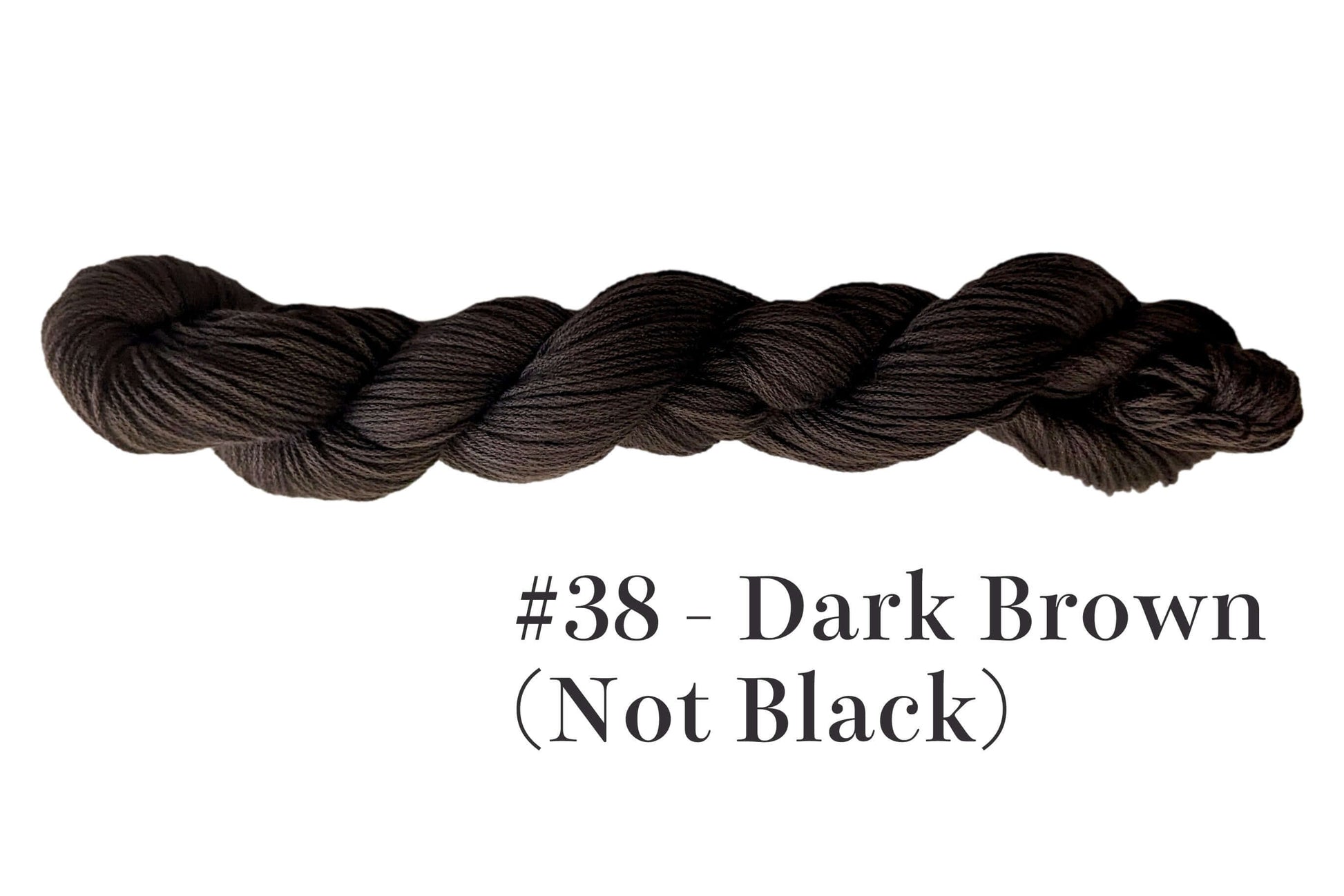 Dark Brown Traditional Sashiko Thread #38 - Egyptian Cotton