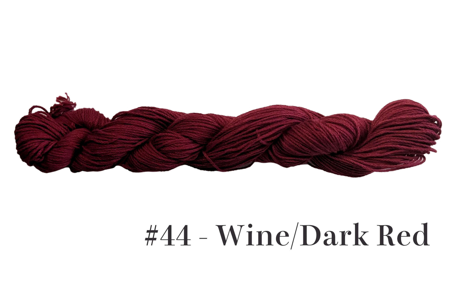 Traditional Sashiko Thread Wine Dark Red Skein - Egyptian Cotton