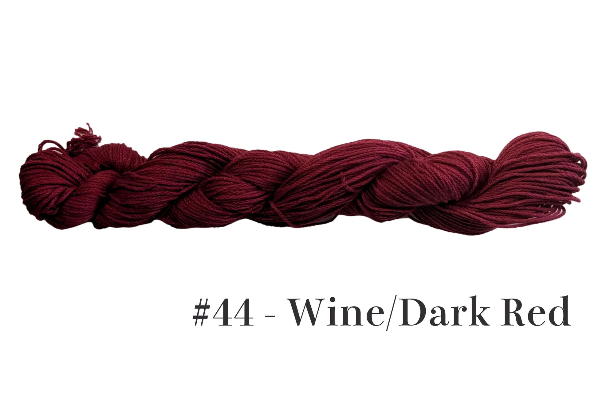 Traditional Sashiko Thread Wine Dark Red Skein - Egyptian Cotton