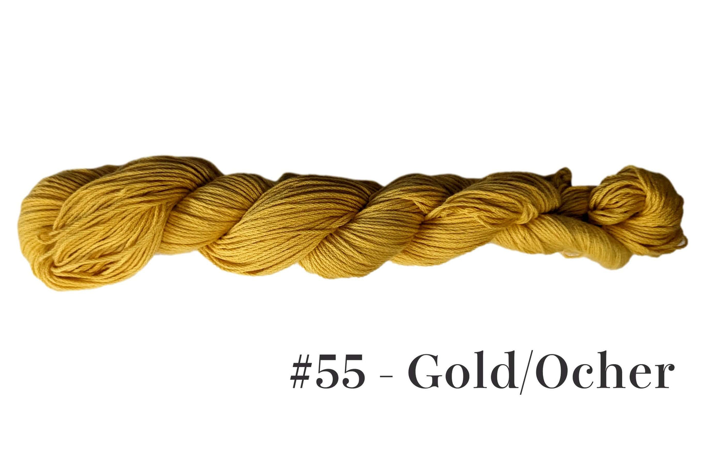 Traditional Sashiko Thread Mono Color #55 Gold Ocher 145m Skein