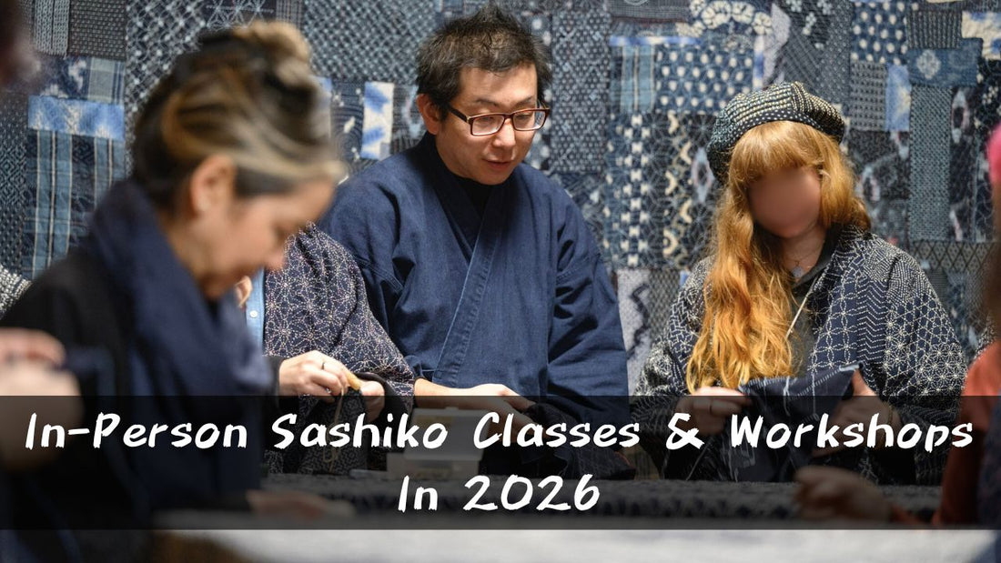 Sashiko Workshops & Classes 2026 – Learn In-Person with a Japanese Sashiko Artisan