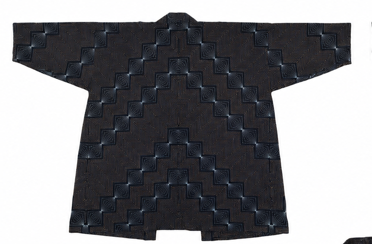 Sashiko One Jacket Inspired from Ganzezashi | Keiko Futatsuya