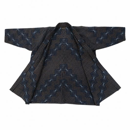 Sashiko One Jacket Inspired from Ganzezashi | Keiko Futatsuya