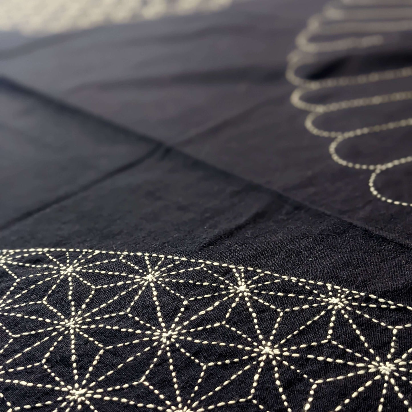 Sashiko Furoshiki #0123  - New & Hand Stitched in 2022