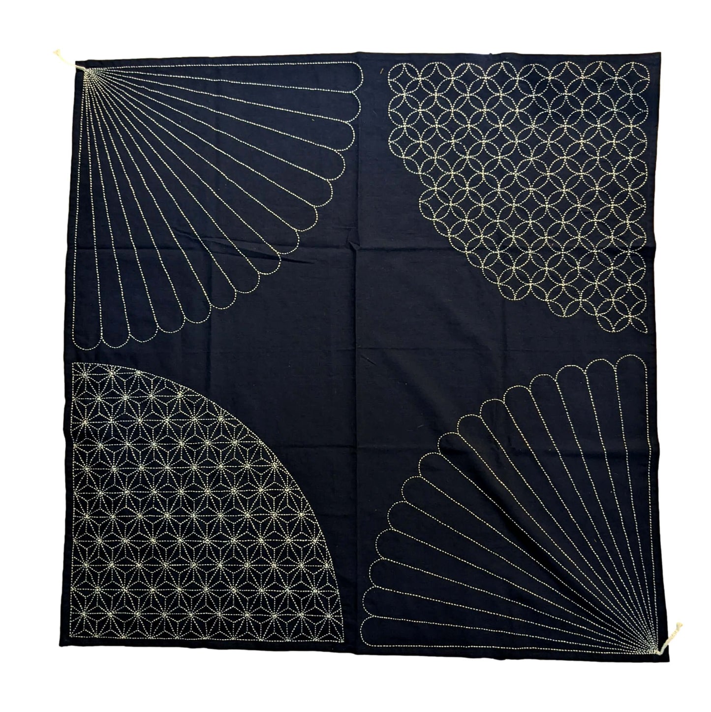 Sashiko Furoshiki #0123  - New & Hand Stitched in 2022