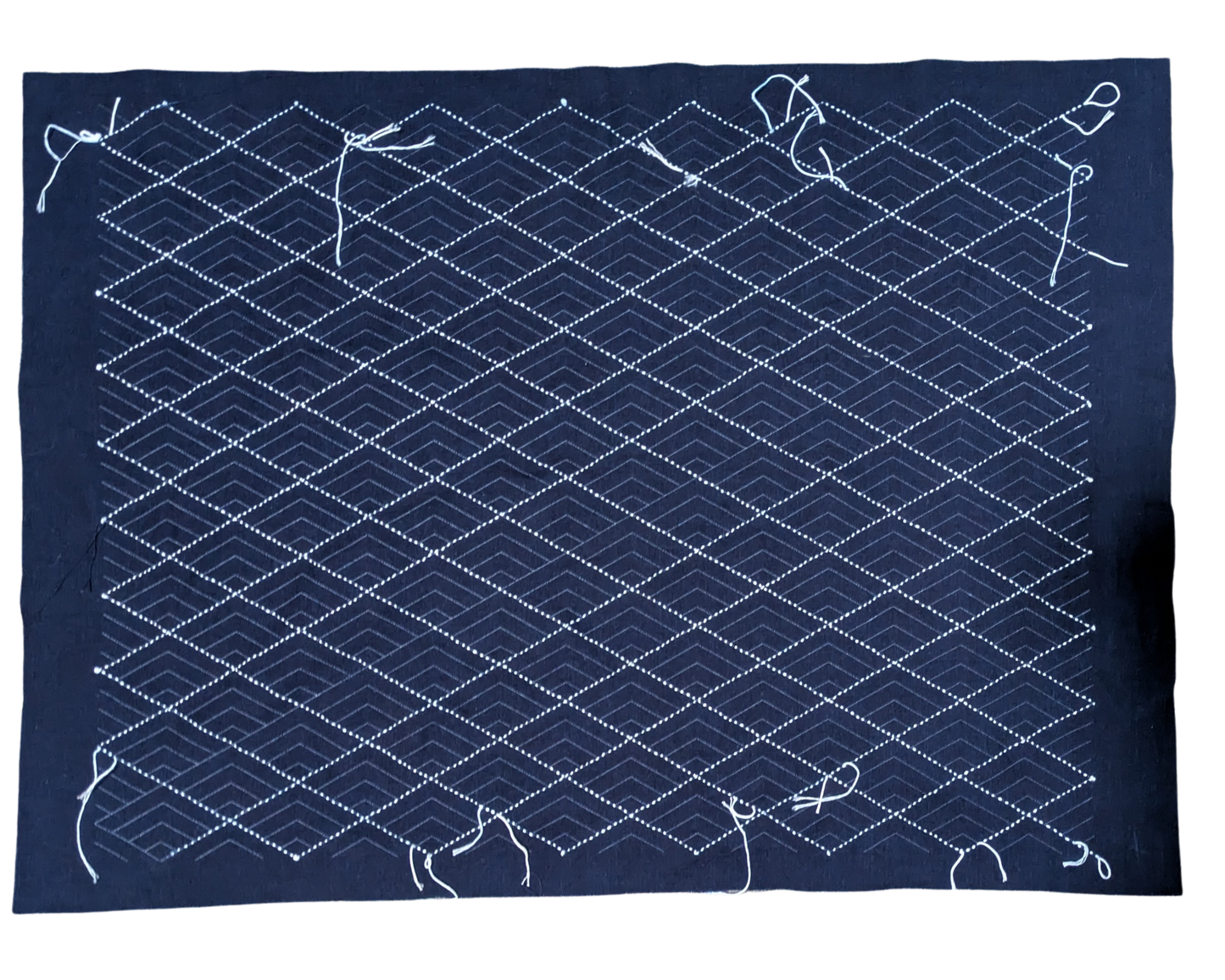 Stitch Along with Atsushi – Hishi Seikaiha Sashiko Fabric