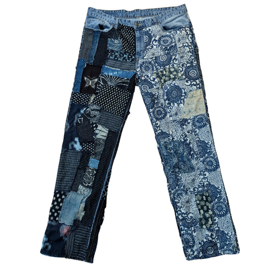 Sashiko KOFU Denim by Atsushi #Katazome