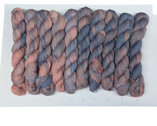 Pink & Blue Variegated Sashiko Thread — Natural Indigo & Western Madder