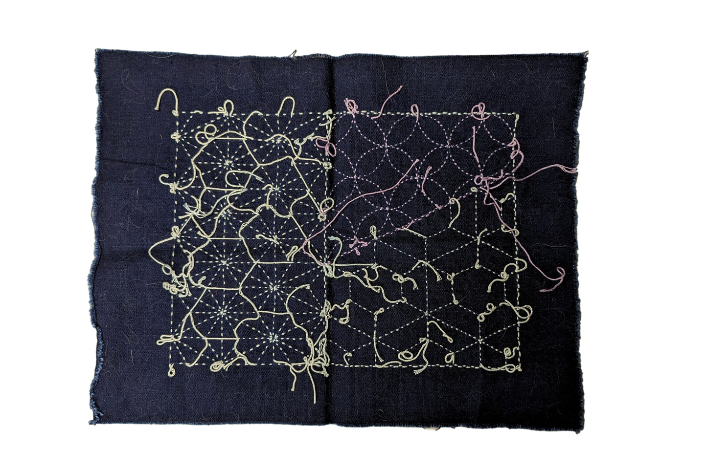 Sashiko Stitched Fabric #SSF0123