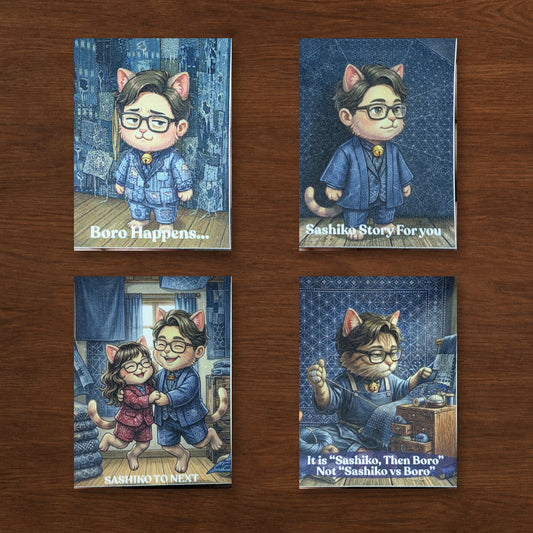 Sashiko Story Stickers - A Meaningful Message for the world.