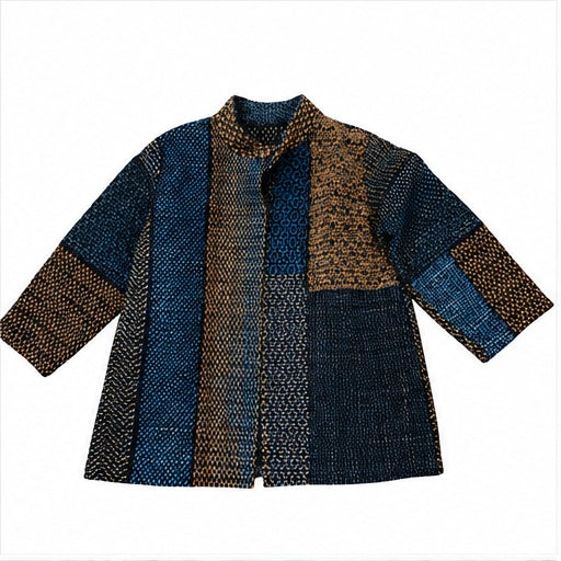 Hitomezashi Blue Jacket 25 | Keiko Futatsuya